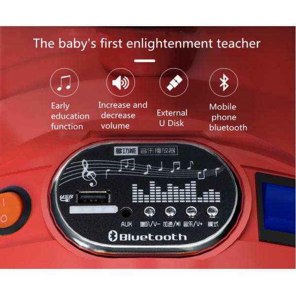 Dual Drive 12V Children Small Electric Train Rechargeable Two Seat Kids Car