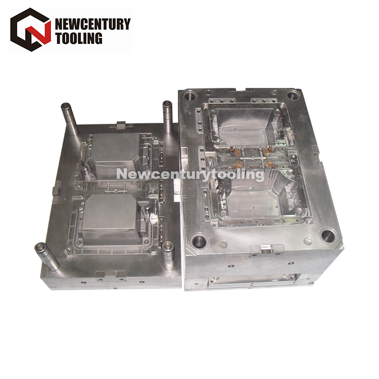 Customized Injection Mold Manufacturing Rectangular / Square Plastic Storage Box Mould