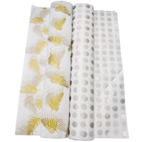 Складчивая подарок на день рождения упаковочная бумага Золотая печать для одежды обувь