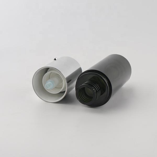 Nontoxic Recycled Black Airless Bottle , K1303 Leakproof Skin Care Pump Bottle