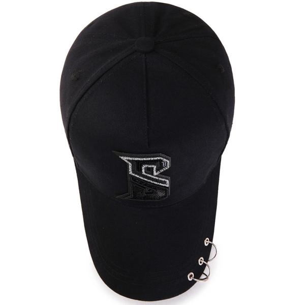 High Quality New Fashion Casual Hip-hop rivets Sport Cap Custom Unisex Ponytail trucker hat color:dark blue  size:adult