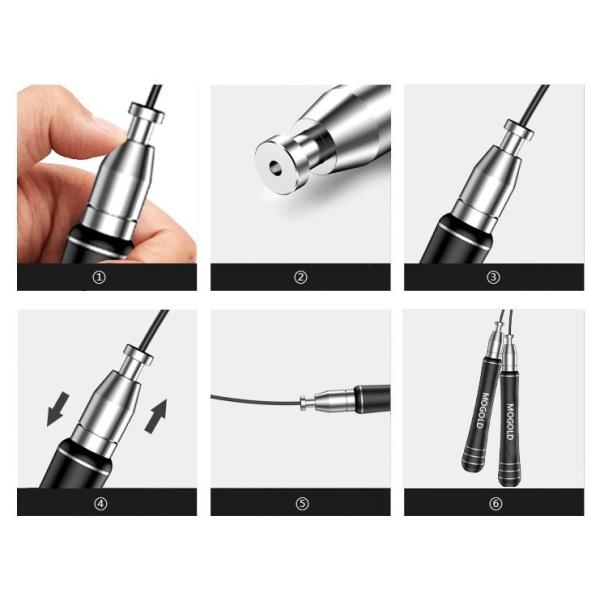 Fitness And Sports Racing Intelligent Gravity Wire Skipping Rope