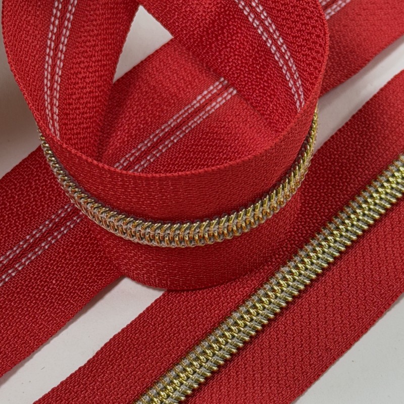 Luxury Apparel #5 Vacuum Plated Nylon Zip High Glossy Metallic Finish