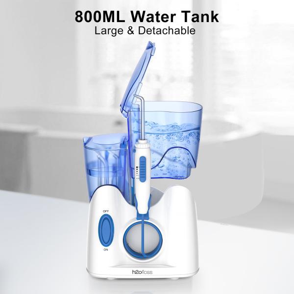 Commercial Countertop Water Flosser Quiet Design With 12 Multifunctional Tips