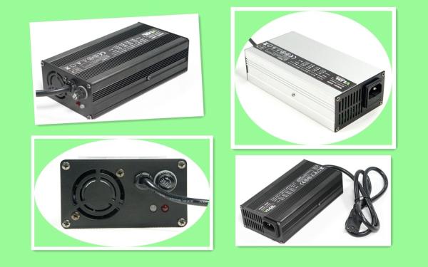 Four Steps Intelligent Charging Electric Bike Charger With Small Aluminum Housing