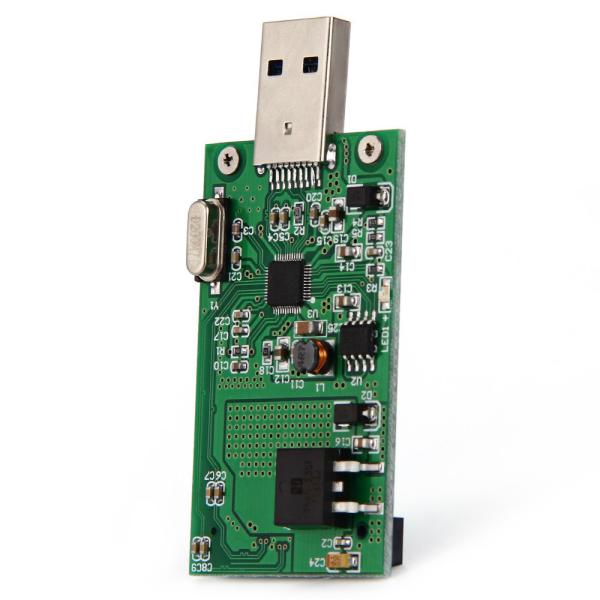 Карта SSD PCBA Conveter поверхности ENIG/HASL soldermask зеленого цвета собрания монтажной платы радиотехнической схемы FR4 4layer 2OZ внешняя