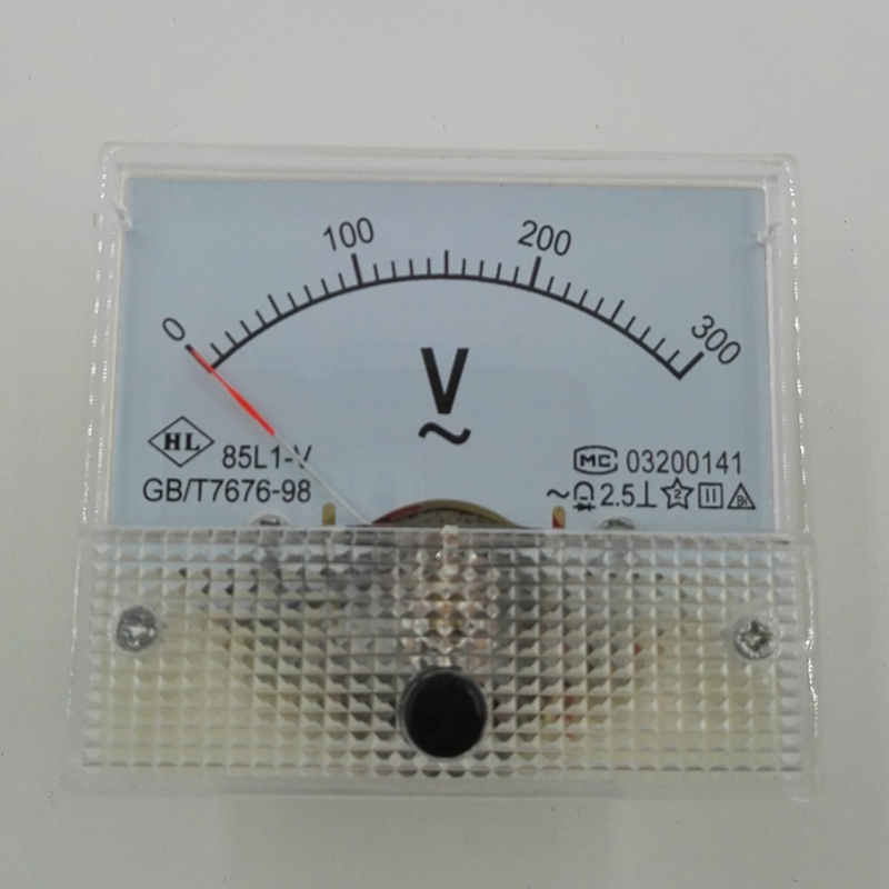 85L1 Analog Panel Voltmeter AC 300V for Single Phase Voltage Regulator with AC