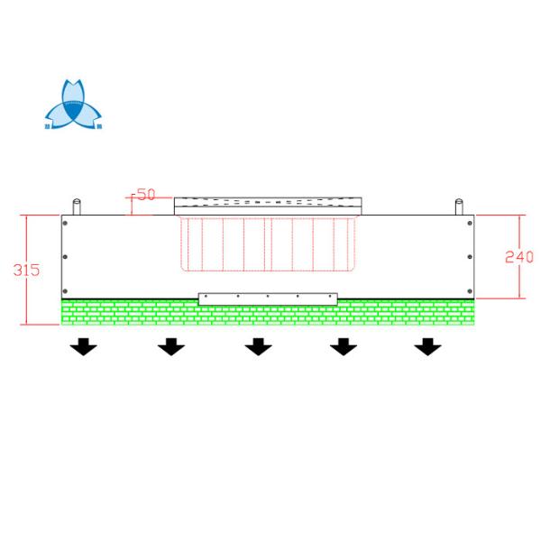 Покрытый порошком стальной блок фильтра вентилятора