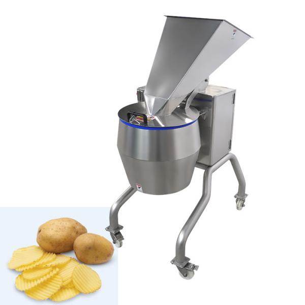 High Capacity Centrifugal Potato Crisps Slicing Machine With Interchangeable Cutting Heads