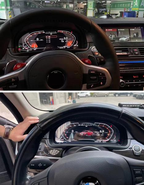 Viknav For BMW 5Series E60 E61 E63 E64 (2004-2009) 12.3 inch Digital Dashboard LCD Speedometer Vehicle Display Panel