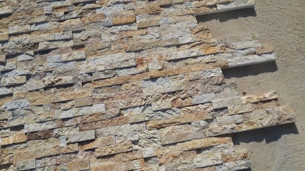 15mm Yellow Interior Exterior Natural Ledgestone Panels