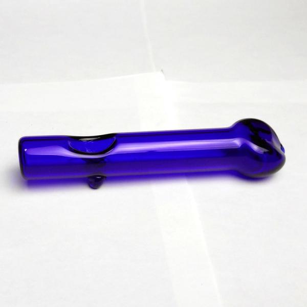 White / Green Glass Hand Pipes , Heady Spoon Pipes 4.3 For Dry Herbals