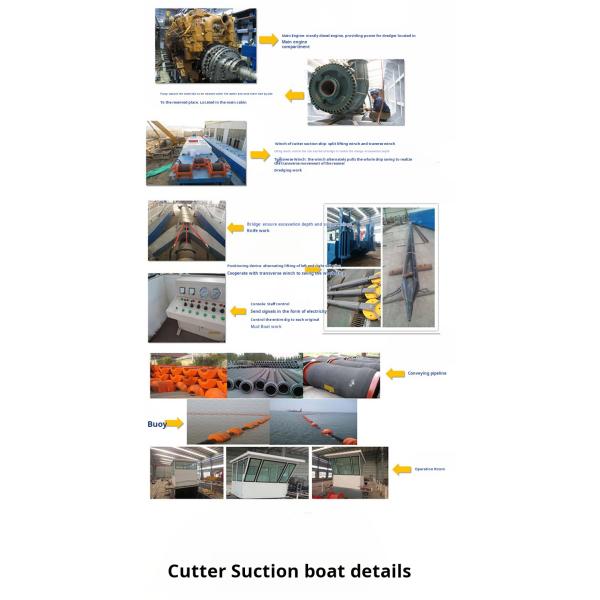 12 м речной очистной дренажный корабль песчаная дренажная машина