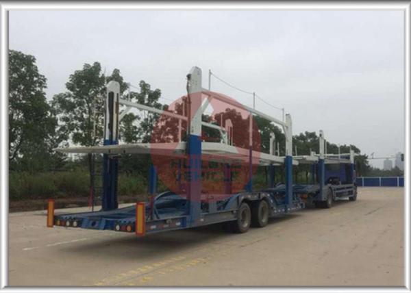 Heavy Duty Auto Transport Trailer 325HP Diesel Engine  Hydraulic Control System
