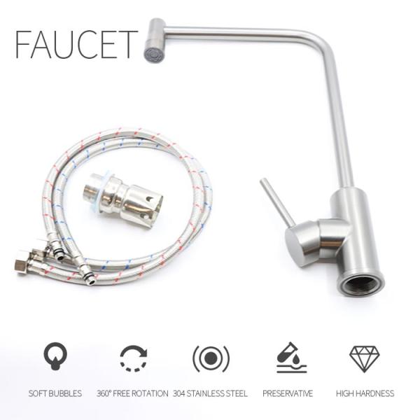 Modern Stainless Steel 360 Degree Rotatable Water Saver Faucet Kitchen Faucets for Sink