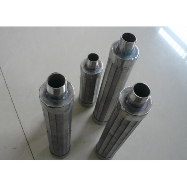 Cylindrical  Wedge Wire Screen Pipe With High Filtration Precision