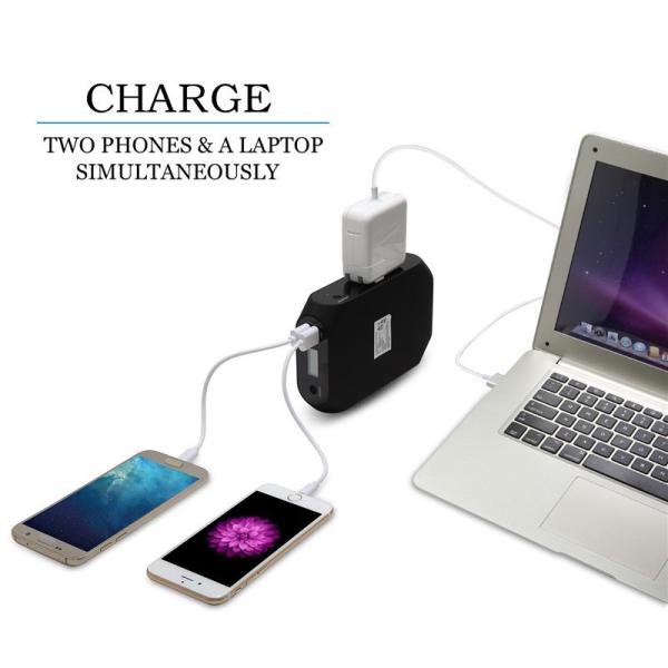 Ноутбук Солнечный наружный электростанция 18000mAh AC/DC 65W с универсальным розеткой