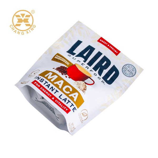 Custom Printing Protein Milk Powder Coffee Bean Plastic Packaging Bag Zipper Packaging Pouch