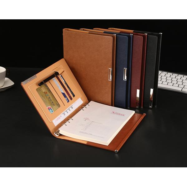 Customized A5 Business Notebook with Portable Loose-leaf Design and Leather Cover