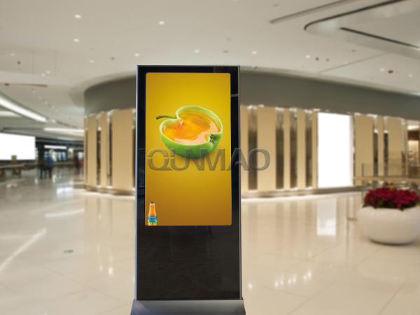 New Fashion Kiosk 65inch Advertising Equipment Light Pole Video Led Outdoor Street Self Service Kiosk