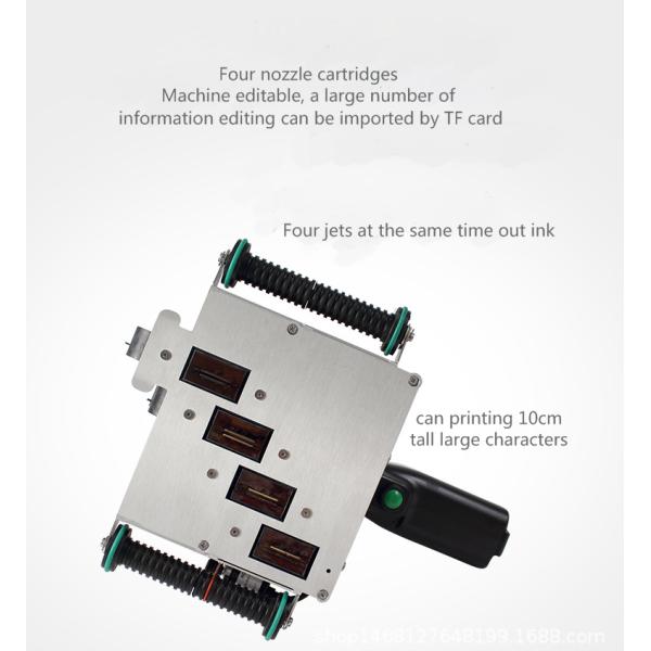 Carton Printing TIJ Printer 10CM Four-Nozzle Portable Inkjet Printer for Frozen Food