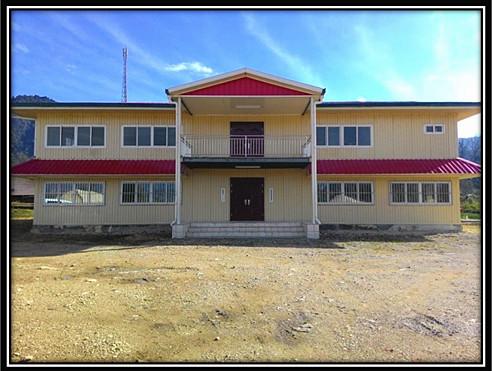 Light Steel Structure Prefabricated House , Prefab Industrial Building With Toilet Sink Shower