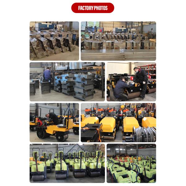 Мини двойной барабанный вибрационный дорожный роликовый компрессор для уплотнения земли асфальтом 0,7 тн