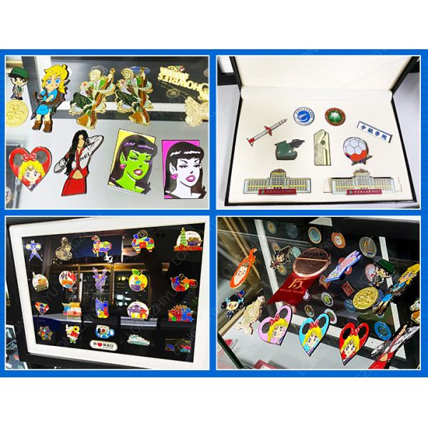 Custom Hard Enamel & Color Epoxy Pins - Magnetic Flower Love Design Metal Badges, Eco-Friendly (Factory Wholesale)