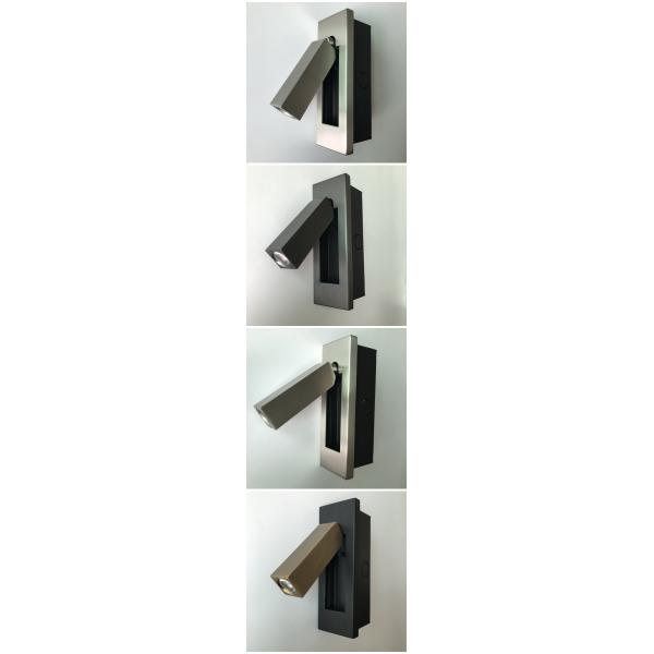 Rotating white painting modern led bedside wall light hotel headboard wall light reading wall lights