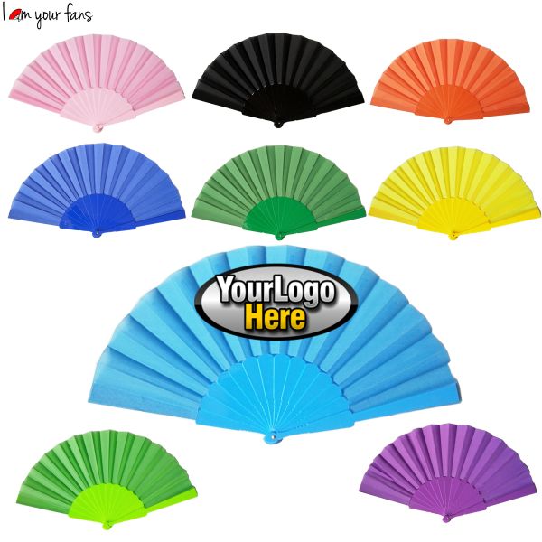 Factory Price Custom Hand Fan Folding Fans Hand Held Plastic Hand Fan for Wedding, Business Gifts