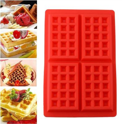 A platina de dois componentes que cura o silicone seguro do alimento do produto comestível do molde do waffle do silicone molda LFGB
