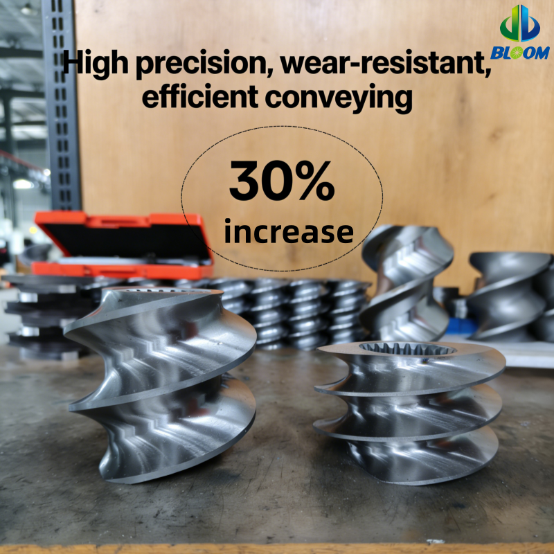 Customized Wear and Corrosion Resistant Bimetallic Screw Segments for Twin Screw Extruder Parts with High Torque Capacity