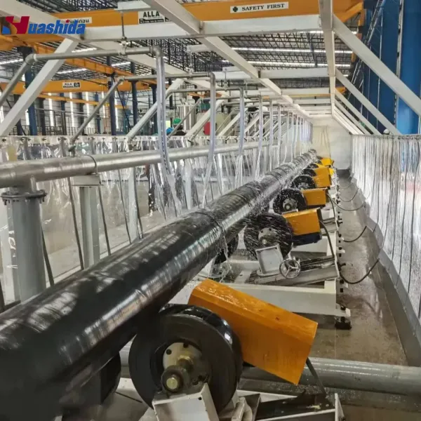 Automatic 3lpe 2lpe Fbe Liquid Powder Epoxy Coating Production Line for Steel Pipes