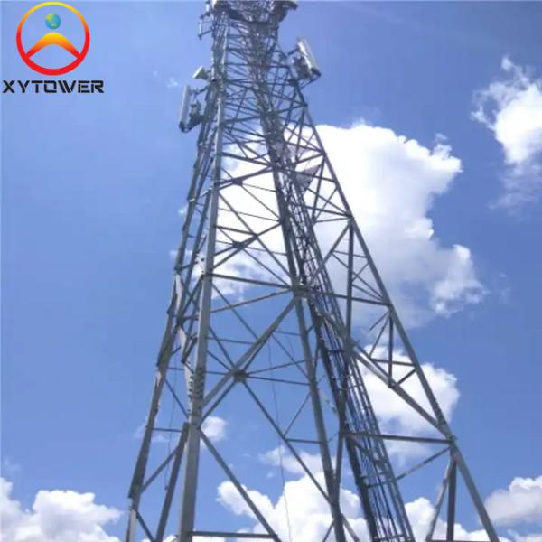 40m 4 Legged Wireless Self Supporting Wifi Antenna Angle Steel Communication Tower