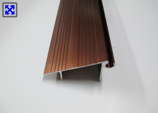 Dark Gold Color Anodized Kitchen Cabinet Aluminium Frame Good Formability