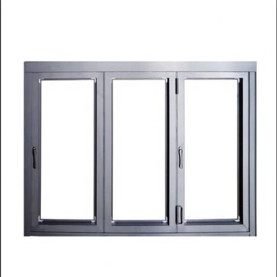 USA White Vinyl Triple Sliding Balcony Folding Window with Heat Insulation Function