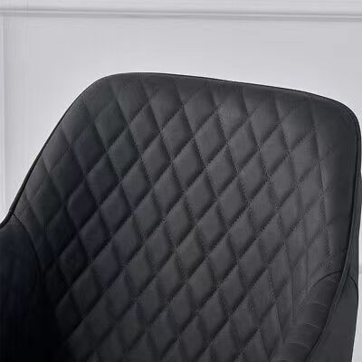 Italie Chaise de salle à manger rembourrée en velours, cadre en métal, couleur personnalisée