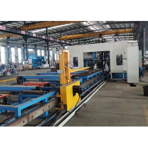 BT40 Main Spindle CNC 3D Beams Drilling Marking Machine Line PLC Control Method