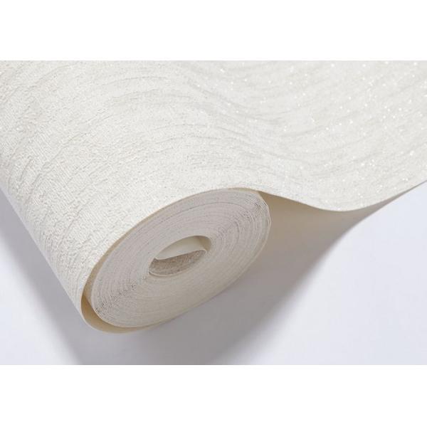 0.53*10M Simple White Washable Vinyl Wallpaper , Fashion Wallpaper for Bbedrooms