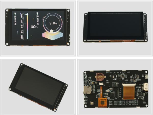 250cd/m2 Serial Port Display 480x272 Versatile Intuitive 4.3 TFT LCD Monitor