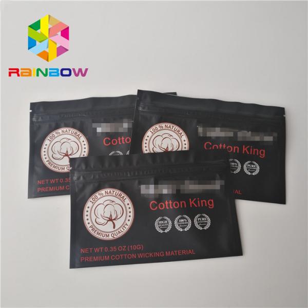 Levante-se sacos do selo do fecho de correr para as almofadas de algodão redondas Fr-20181019-2 da beleza da composição facial