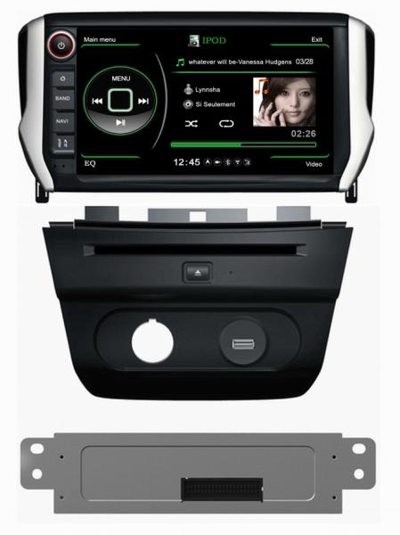 Ouchuangbo Auto DVD Multimedia Radio for Peugeot 2008 3G Wifi GPS Navigation iPod SWC S100 Platform OCB-374