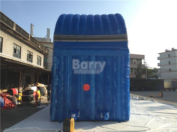 Commercial Grade Wave Inflatable Dry Slide 7.6x3.8m Customized