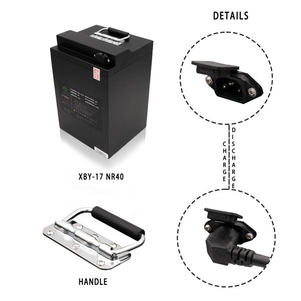Customized 60v 40ah Lithium Ion Motorcycle Battery 2500 times Cycle life