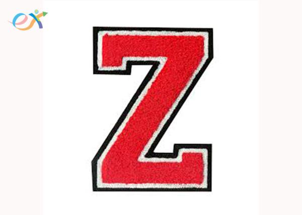 Customized Embroidery Letters Numbers Logo Embroidered Chenille Patches for Clothes