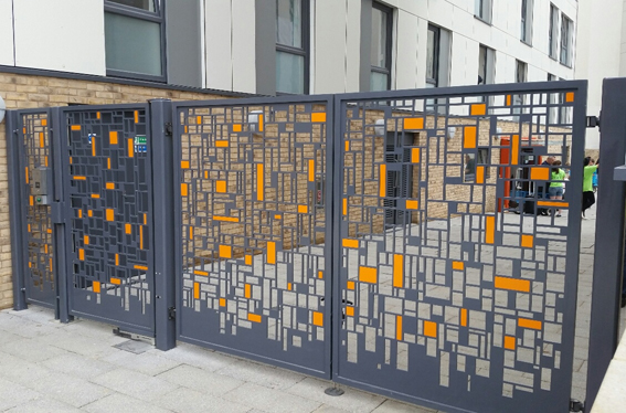 American Style Custom Laser Cut Metal  Stainless Steel Wall Panels Partition