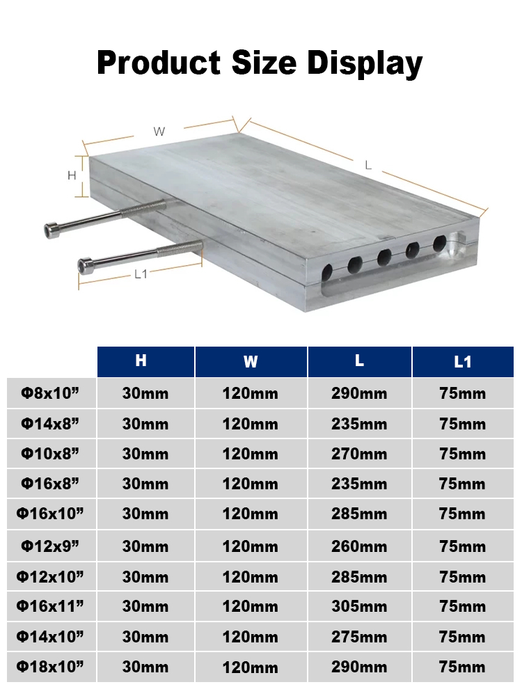 Tree core wax mold with H:30 W:120 L1:75 dimensions and Φ8*10