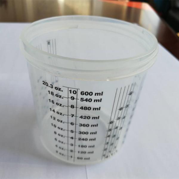 Clear Plastic Disposable Paint Mixing Cups For Professional Use