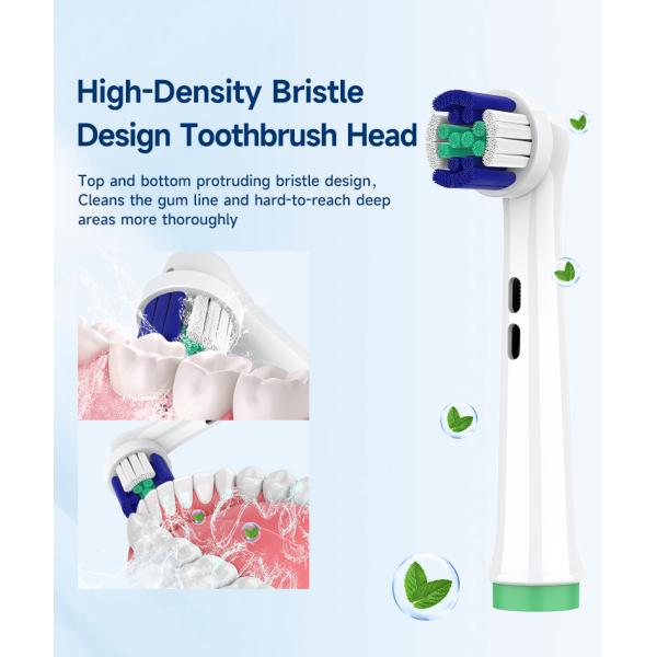 Compact Universal Electric Toothbrush Heads Rotating For Oral Gap Cleaning