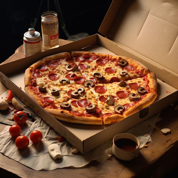 カスタムロゴ入り段ボールピザ梱包箱